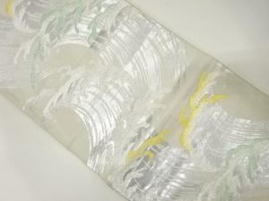 アンティーク　荒波模様織り出し袋帯（材料）